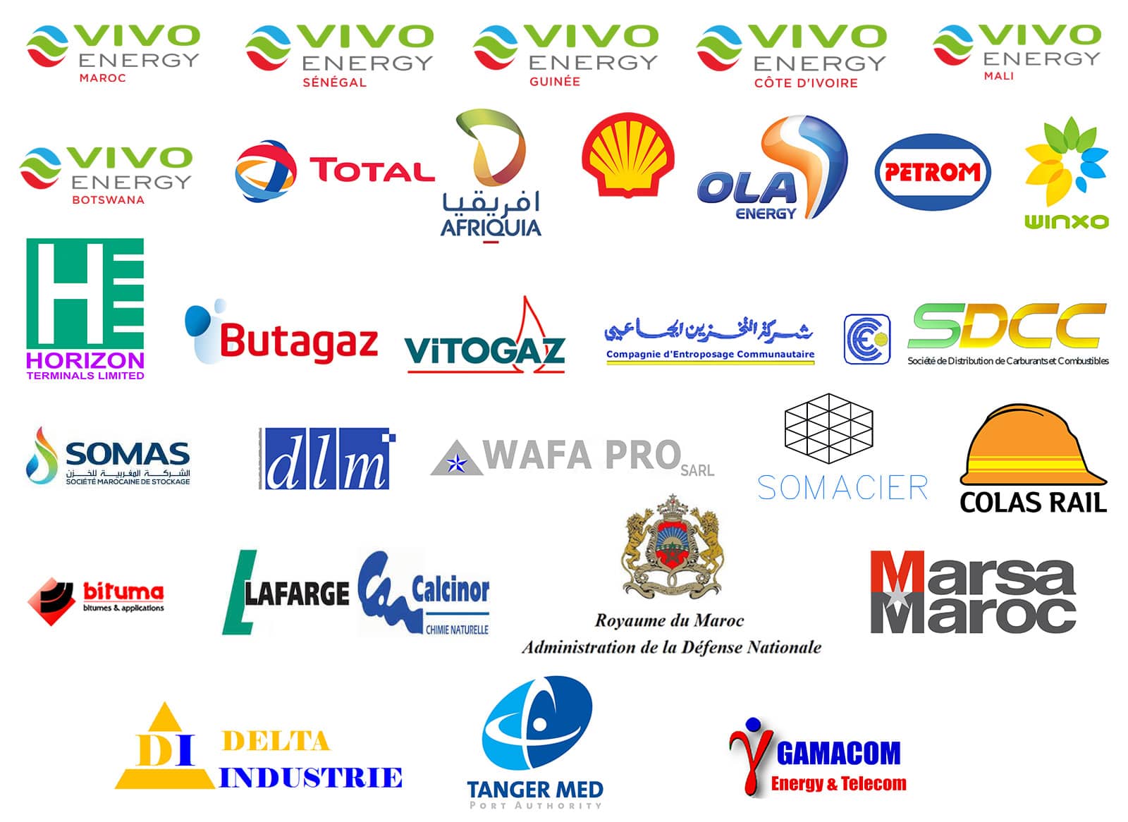 Clients de MECF Engineering Maroc